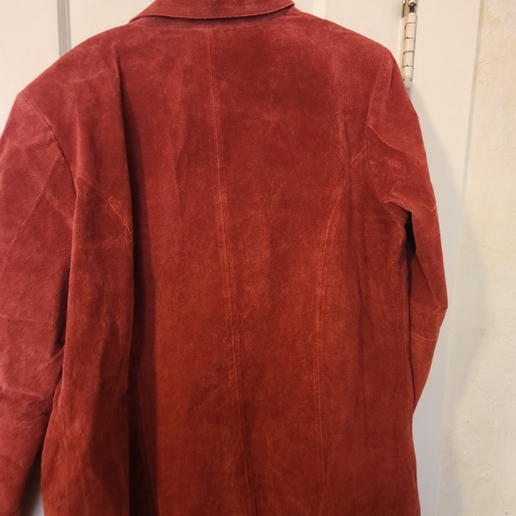 * Large Donna Nicole Red Leather Jacket - Picture 6 of 6